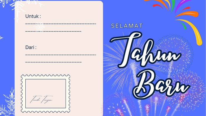 Kartu Ucapan Tahun Baru 2025.