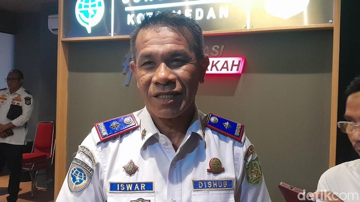 Kepala Dinas Perhubungan Kota Medan Iswar Lubis. (Foto: Nizar Aldi/detikSumut).