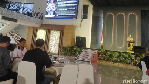 Konferensi Pers Akhir Tahun Polda Bali di Hongkong Garden Restaurant, Senin (30/12/2024).