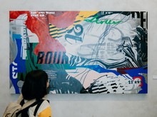 Rangga Maulana Koto Mejeng Lukisan-lukisannya di Jakarta