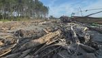 Pantai Pekik Nyaring Bengkulu Dipenuhi Sampah Kiriman