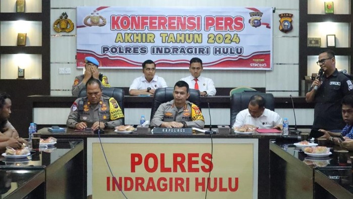 Polres Inhu menggelar pemaparan capaian kinerja di tahun 2024