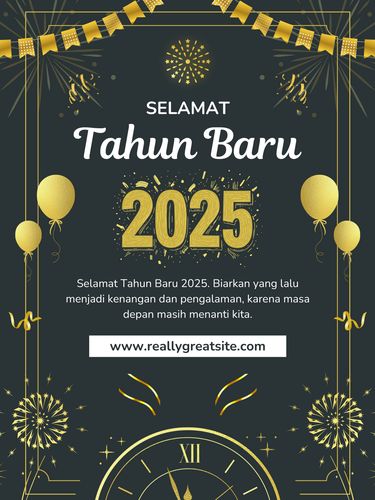 Poster Tahun Baru 2025
