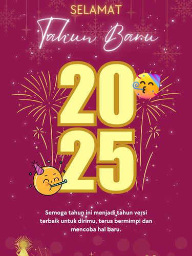 Poster Tahun Baru 2025