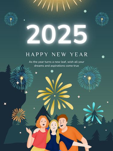 Poster Tahun Baru 2025