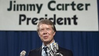Jimmy Carter, mantan presiden Amerika Serikat (AS) berusia 100 tahun dan peraih Nobel perdamaian telah meninggal dunia. (Bettmann Archive/Bettmann)  