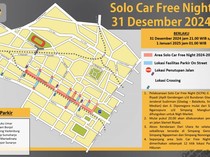 Solo Car Free Night Saat Malam Tahun Baru, Ini Rekayasa Lalin-Kantong Parkir