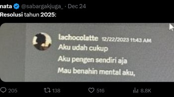 Kayak tahu chatnya siapa. Foto: X/sabargakjuga_