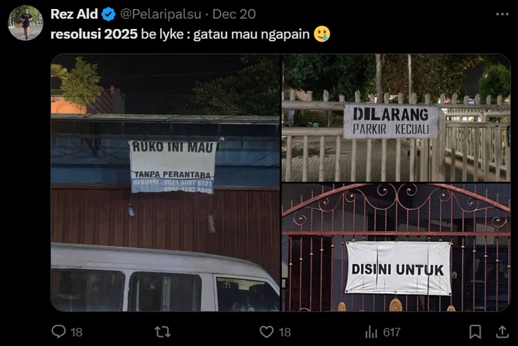 Resolusi 2025 versi Netizen +62, Relate Banget Sih Sebentar lagi kita menyongsong tahun baru 2025. Sudah siapkan resolusi? Kalau belum, coba contek resolusi 2025 versi netizen +62. Kocak dan bikin nyengir.