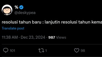 Yang kemarin aja belum kelar, lanjut aja dulu. Foto: X/deskypea