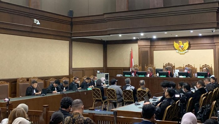 Sidang vonis kasus korupsi timah pada Senin (30/12/2024)-(Mulia/detikcom)