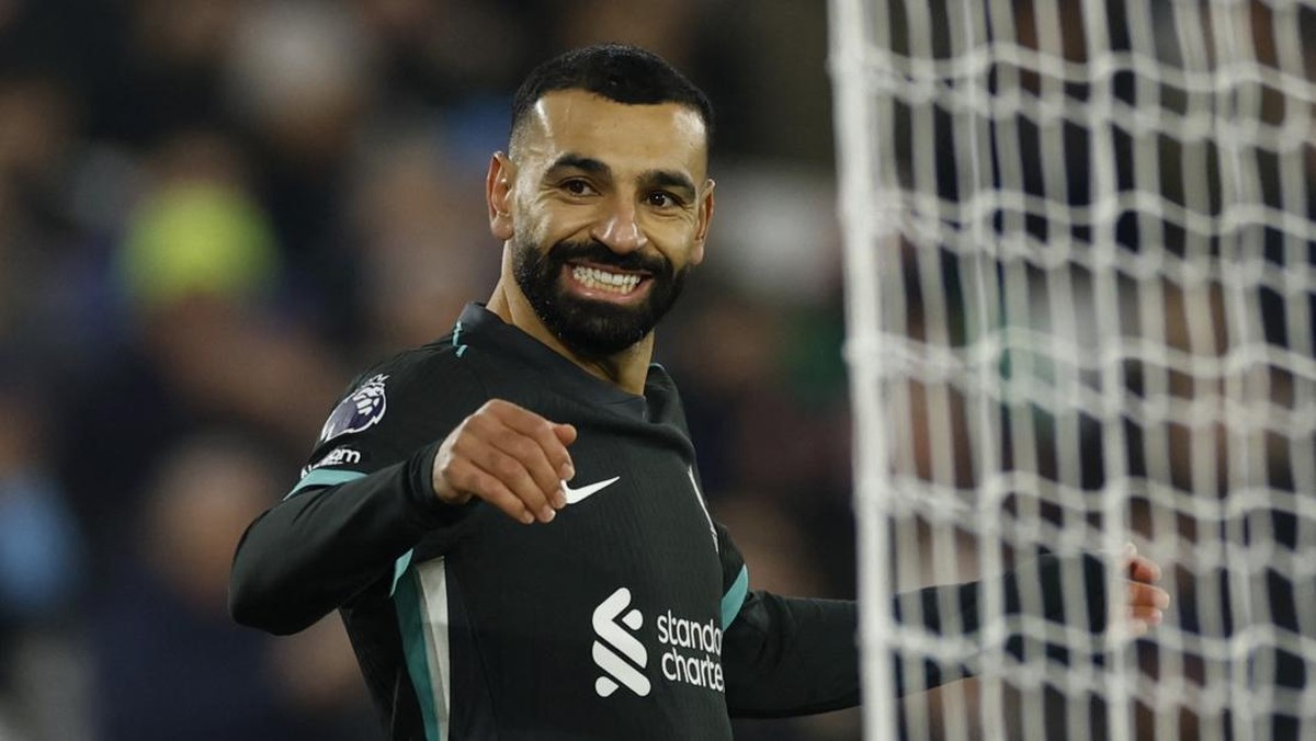 Striker Liverpool, Mohamed Salah. (Foto: Action Images via Reuters/Peter Cziborra)