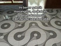 Kemarin Viral Keramik Ular Kadut, Kini Giliran Cacing Besar Alaska