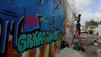 Seniman Afrika Selatan Dbongz Mahlathi berkata: Grafiti yang saya buat bukan untuk saya ... melainkan untuk orang-orang yang akan melihatnya setiap hari.