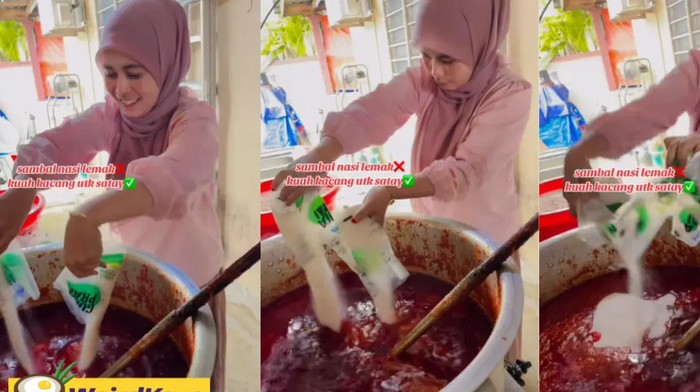 Auto Diabetes! Bikin Bumbu Kacang Sate Pakai 14 Bungkus Gula Pasir