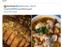 Bikin Kesal! Pempek Palembang Dibandingkan dengan Seblak