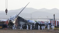 Berdasarkan konvensi Organisasi Penerbangan Sipil Internasional (ICAO), negara yang menjadi lokasi kecelakaan bertanggung jawab untuk memulai penyelidikan. Negara-negara lainnya yang memiliki pemangku kepentingan dalam insiden itu, seperti operator dan produsen pesawat, serta negara-negara yang warganya menjadi korban juga mempunyai hak untuk terlibat dalam penyelidikan. (AP Photo/Ahn Young-joon) 