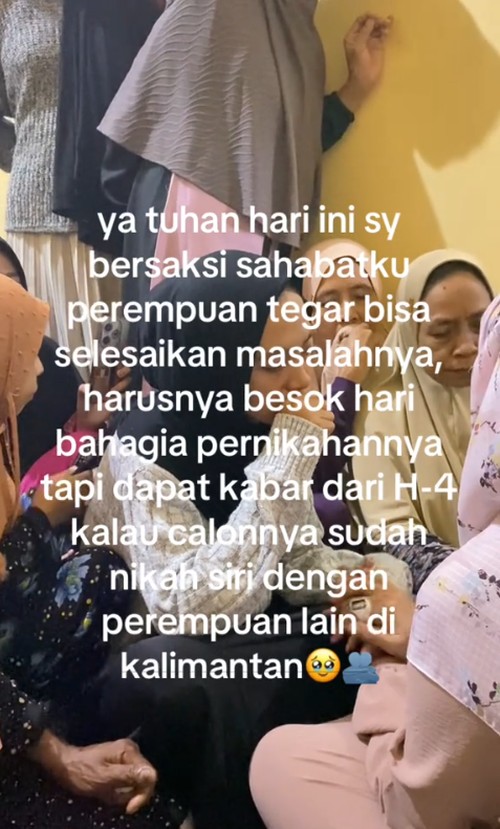 Calon pengantin wanita ini syok ketika mendapatkan kabar H-4 pernikahannya, jika calon suaminya sudah menikah siri dengan wanita lain.