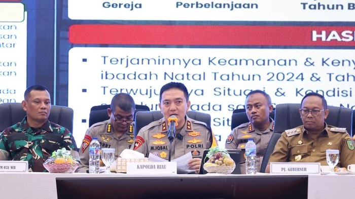 Foto: Rilis akhir tahun Polda Riau (Dok Humas Polda Riau)