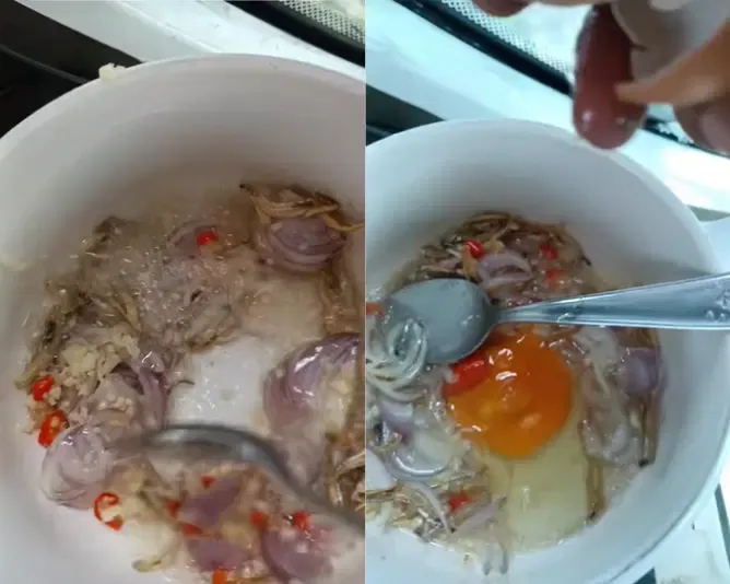 Gokil! Pekerja Ini Masak Nasi Goreng Ikan Bilis di Atas Tower Crane