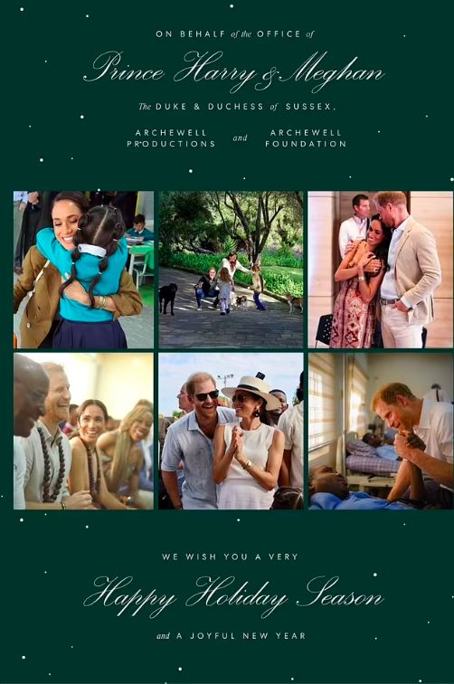 Kartu Ucapan Natal Pangeran Harry