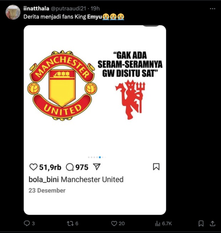 Meme Kekalahan Man United