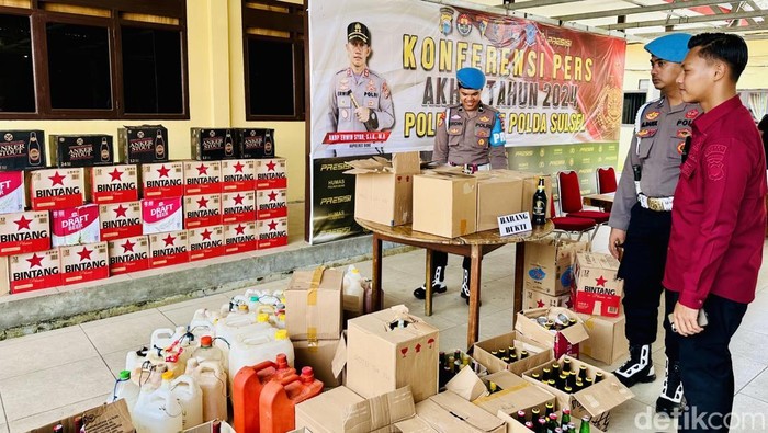 Rilis akhir tahun Polres Bone.