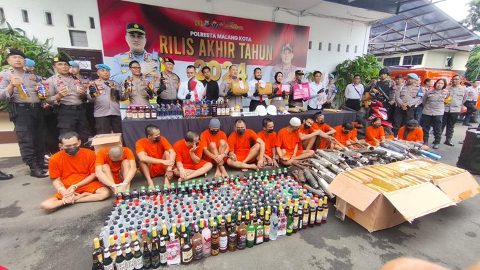 Rilis akhir tahun Polresta Malang