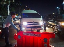 Situasi Penutupan Jalan Saat Perayaan Tahun Baru di Jakarta