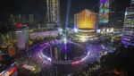 Suasana Car Free Night Bundaran HI Jelang Pergantian Tahun 2025