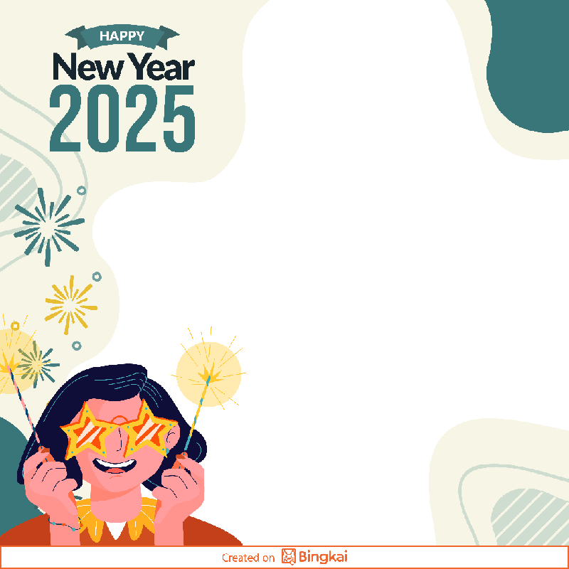 Twibbon Tahun Baru 2025 atau Happy New Year 2025 Twibbon