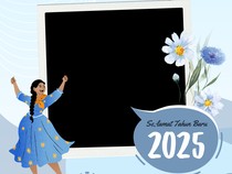 15++ Twibbon Tahun Baru 2025 Terbaru, Yuk Pasang Foto Terkerenmu di Medsos!