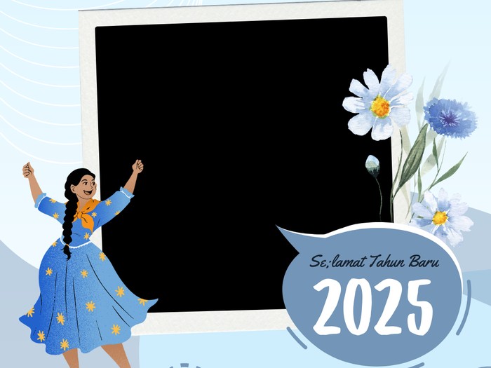 Twibbon Tahun Baru 2025.
