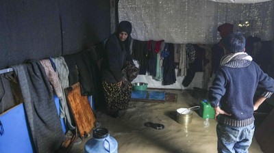 Banjir Rendam Kamp Pengungsian Warga Gaza
