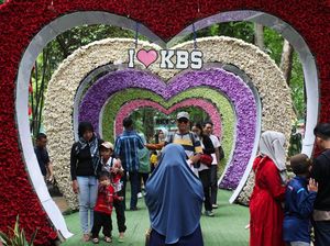 Libur Tahun Baru, Kebun Binatang Surabaya Dipadati Pengunjung