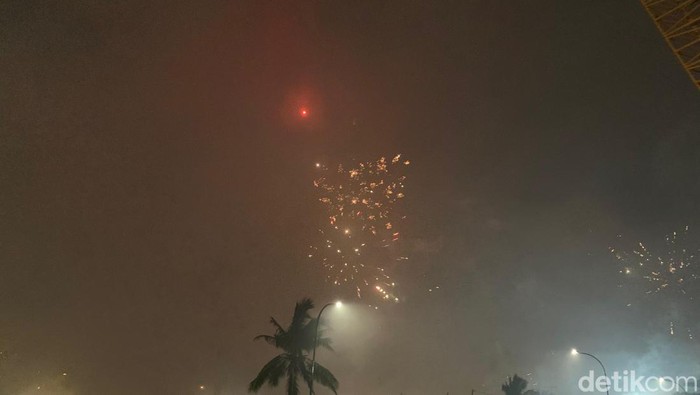 Malam tahun baru di CPI Makassar. Fatmawati Hamzading/detikSulsel