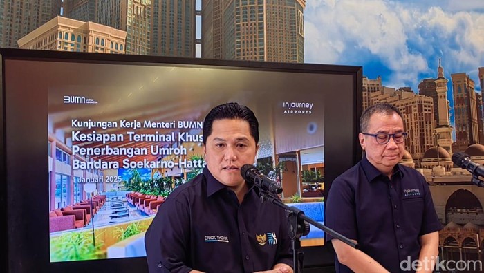 Menteri BUMN, Erick Thohir cek kesiapan terminal 2F buat umrah dan haji