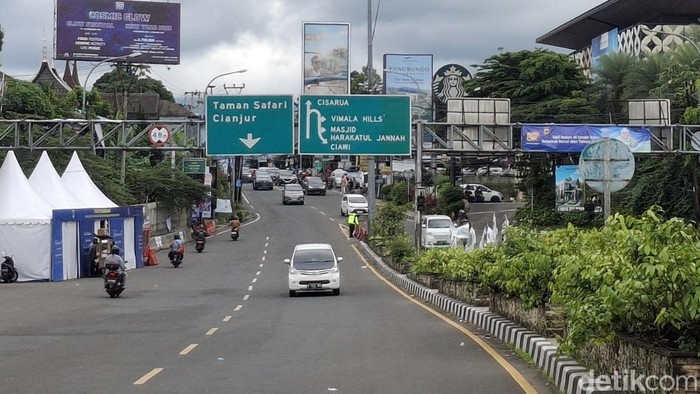 One way di Puncak Bogor arah Jakarta (M Sholihin/detikcom)