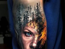 Super Keren! Seni Tato Surealis Tampak Seperti Sungguhan