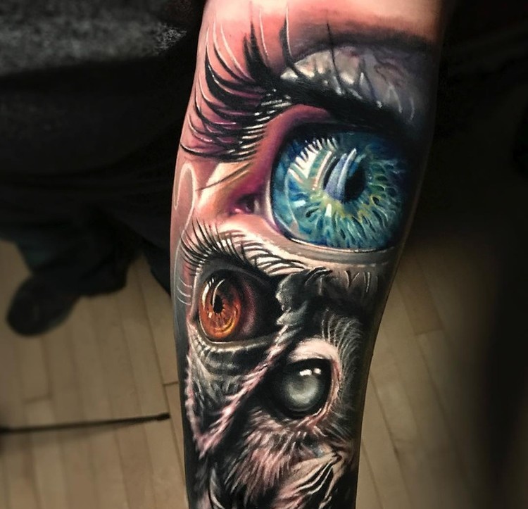 Super Keren! Seni Tato Surealis Tampak Seperti Sungguhan