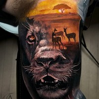Super Keren! Seni Tato Surealis Tampak Seperti Sungguhan