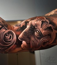 Super Keren! Seni Tato Surealis Tampak Seperti Sungguhan