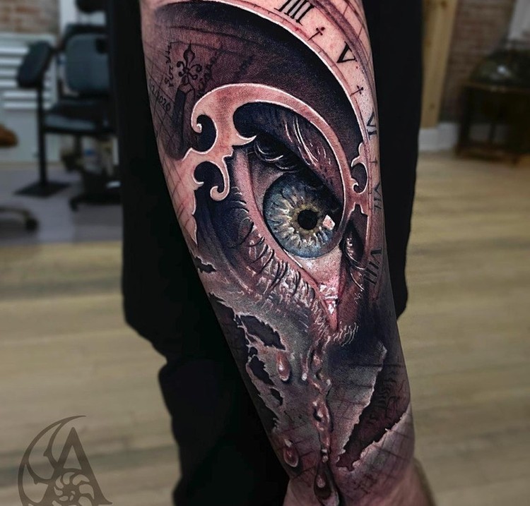 Super Keren! Seni Tato Surealis Tampak Seperti Sungguhan