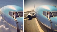 Foto selfie ikonik seorang pilot yang memotret dirinya sendiri di udara. Sebenarnya foto selfie itu dibuat saat ia mendarat dengan selamat di bandara. Foto: Boredpanda