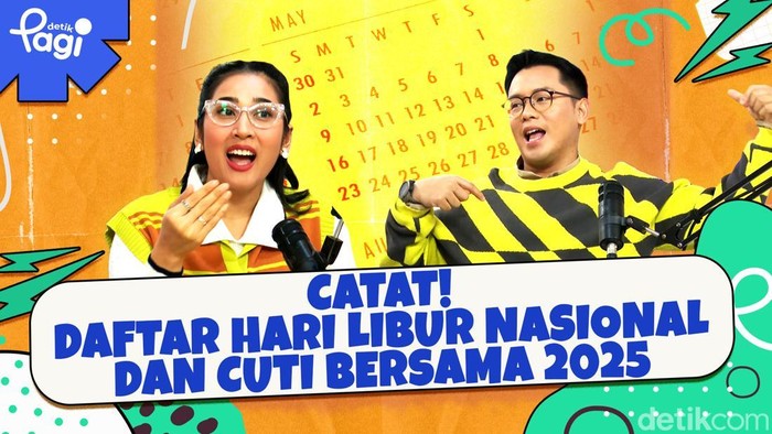 Detik Pagi edisi Jumat, 3 Januari 2025 membahas Catat! Daftar Hari Libur Nasional dan Cuti Bersama 2025