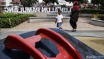 Duh, Fasilitas Playground Alun-alun Pamulang Mulai Rusak