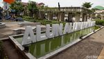 Duh, Fasilitas Playground Alun-alun Pamulang Mulai Rusak