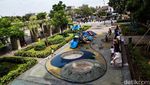 Duh, Fasilitas Playground Alun-alun Pamulang Mulai Rusak