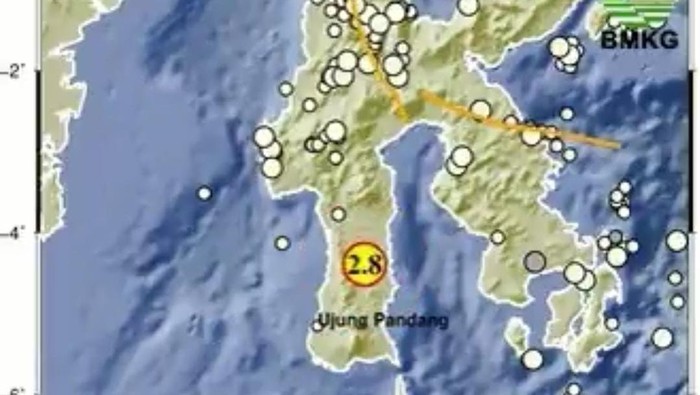Gempa M 2.8 Bone, Sulsel.