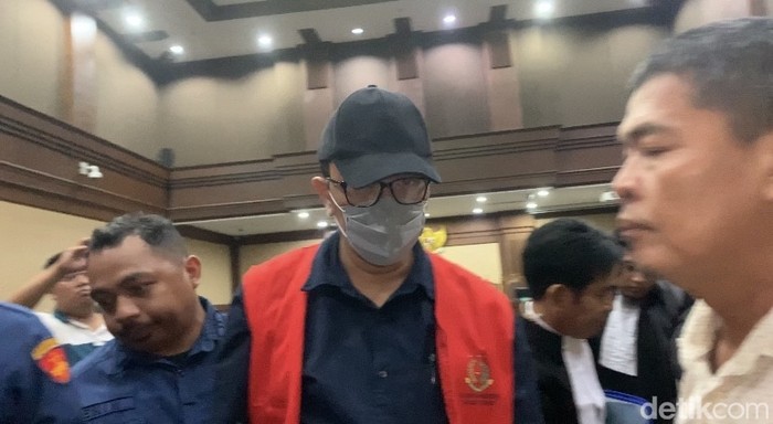 Heru Hanindyo, hakim (kini nonaktif) pemberi vonis bebas Ronald Tannur, di persidangan kasus suap, 2 Januari 2024. (Mulia Budi/detikcom)